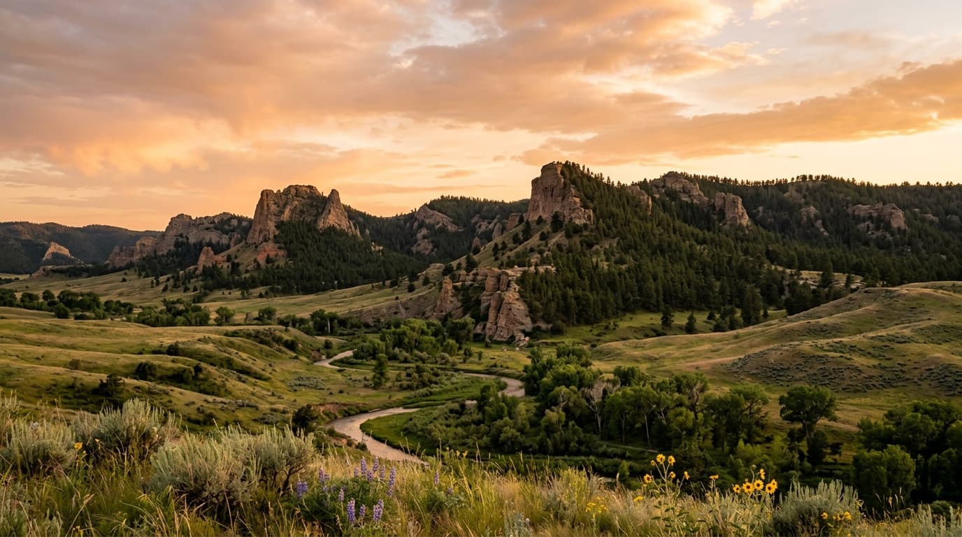 Fort Robinson State Park buttes near Crawford Nebraska
