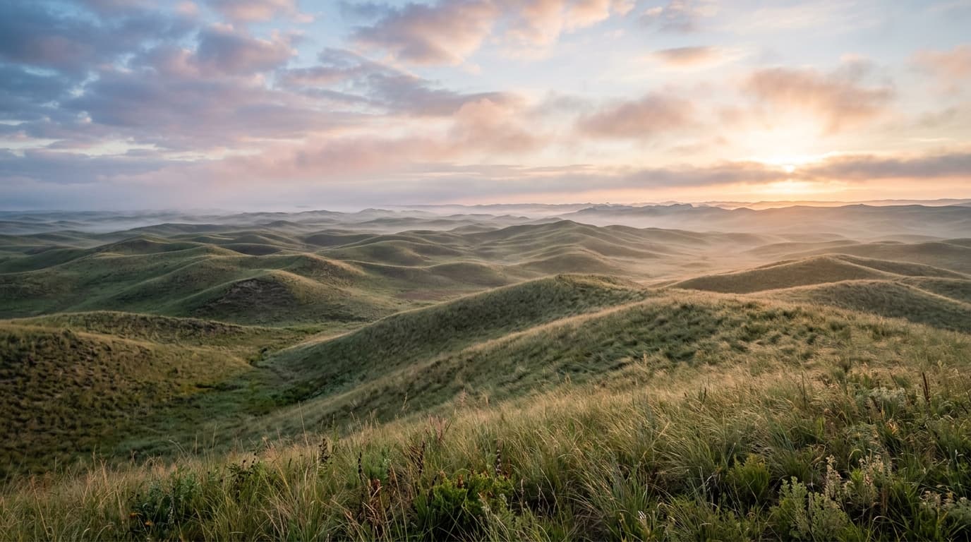 Dismal River and Sandhills dunes near Mullen Nebraska