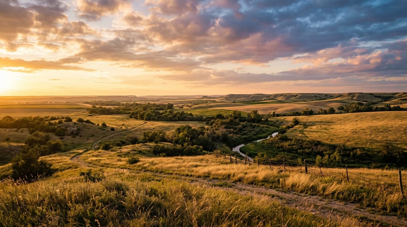 Elkhorn River bottomlands near Norfolk Nebraska