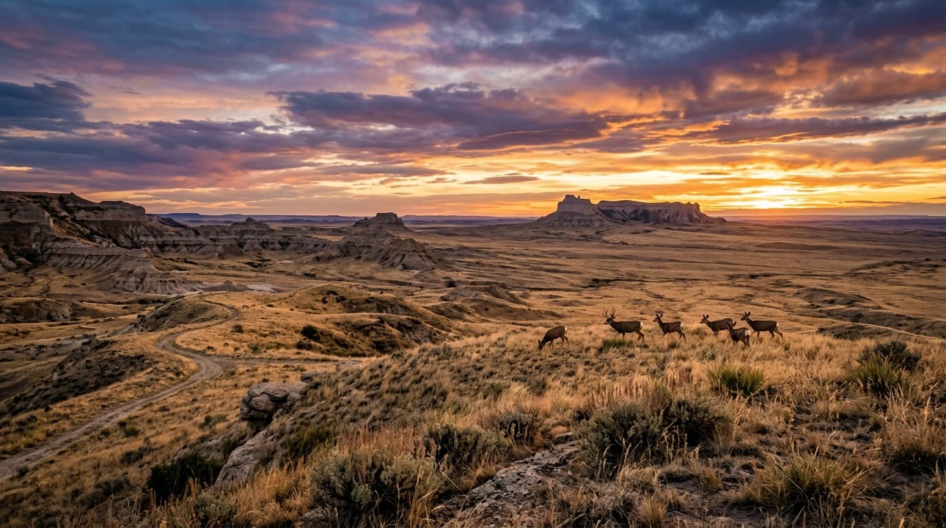 Box Butte County grasslands near Alliance Nebraska