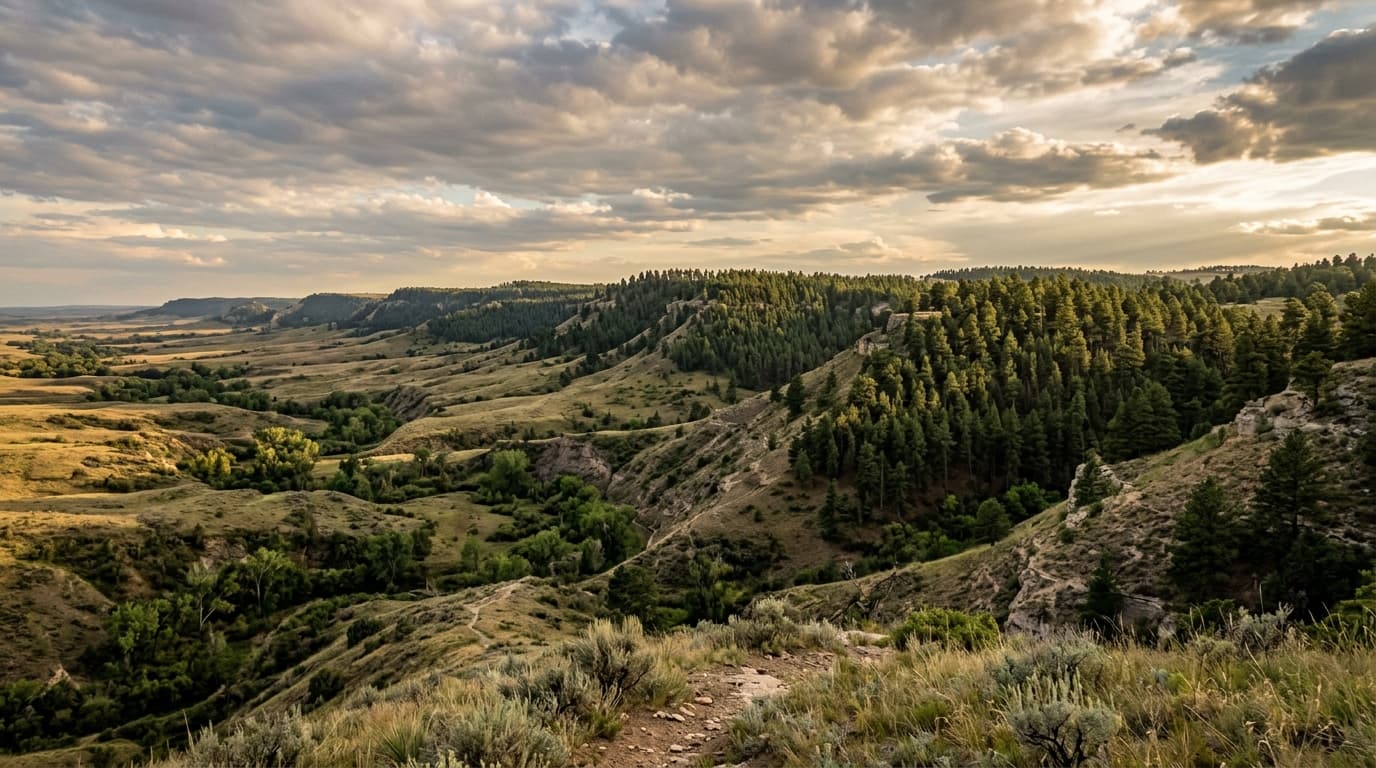 Pine Ridge landscape near Chadron Nebraska hunting destination