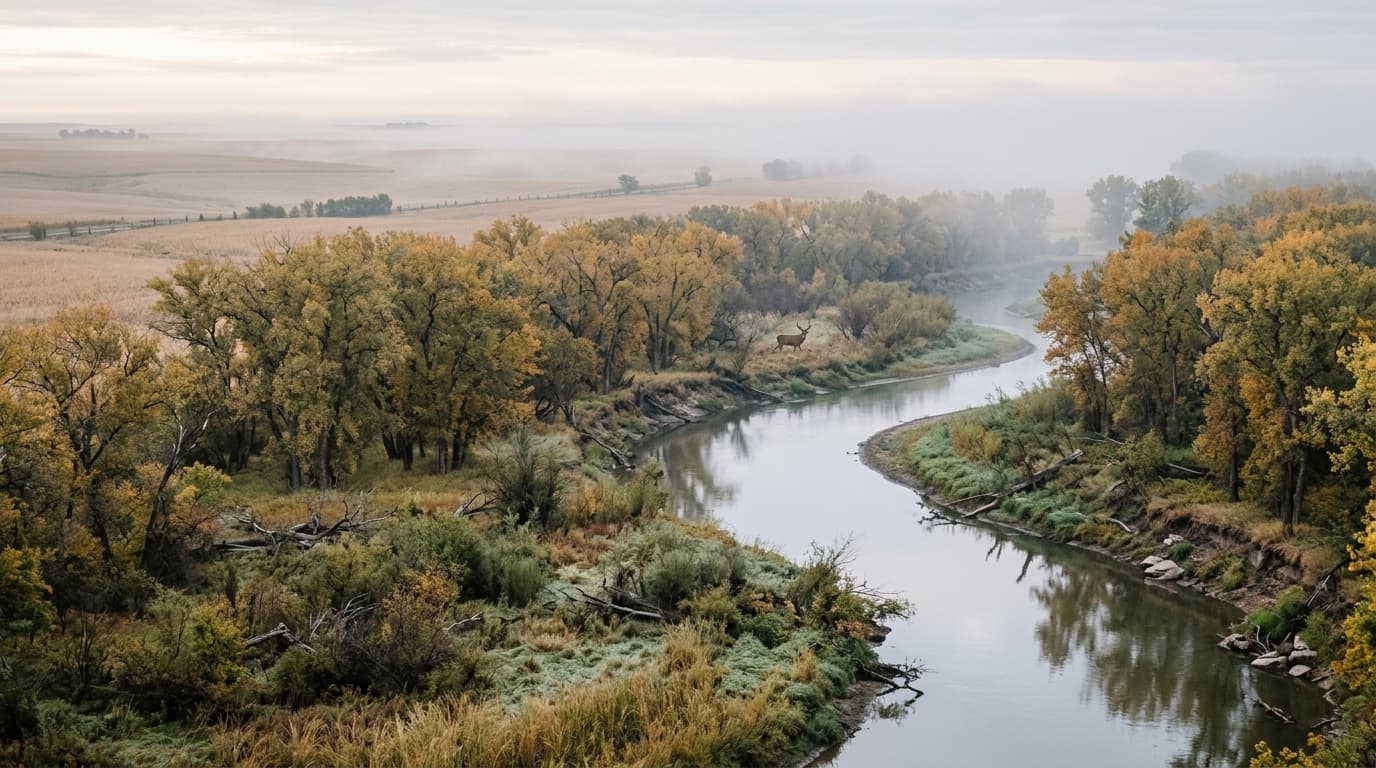 Grasslands and shooting range facilities at Pressey WMA in Custer County Nebraska
