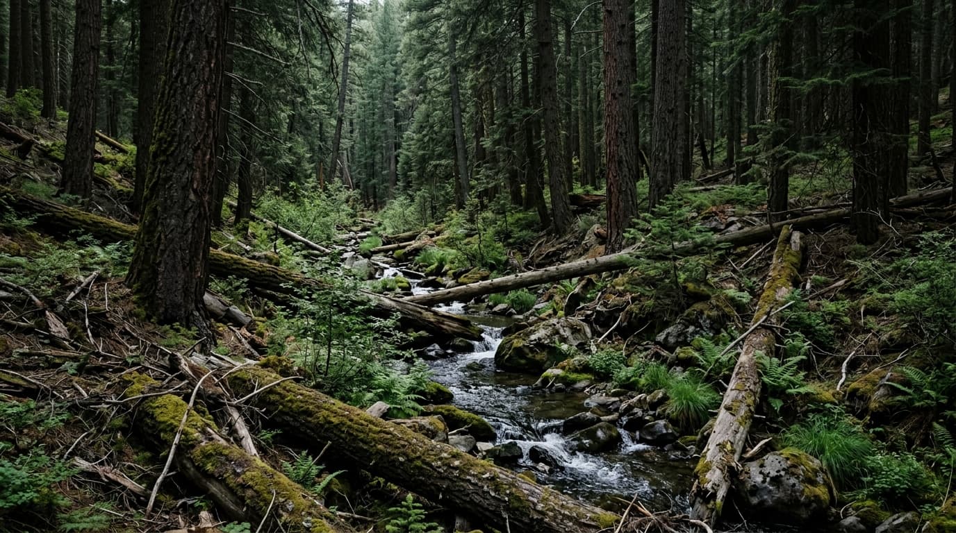 Rugged wilderness terrain of Soldier Creek in the Nebraska Pine Ridge