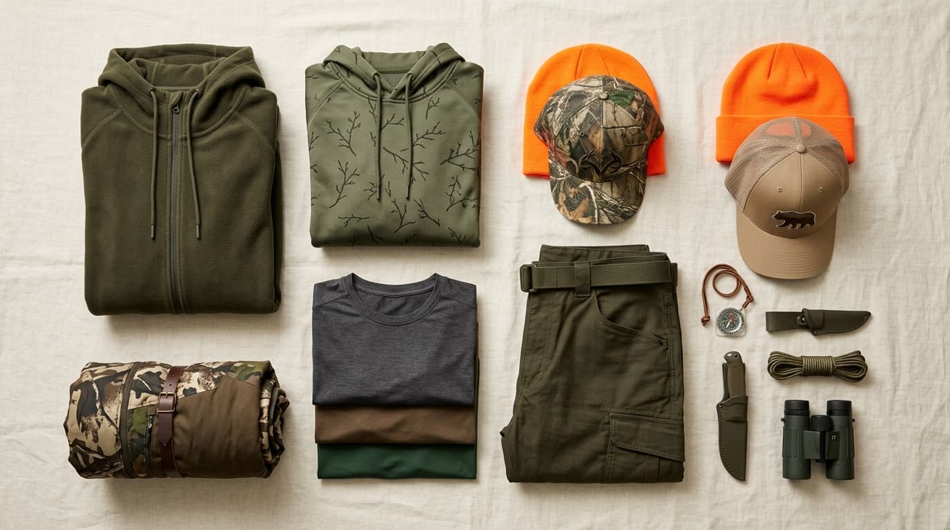 Spring 2026 apparel collection flat lay